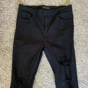Wild fable black distressed jeans